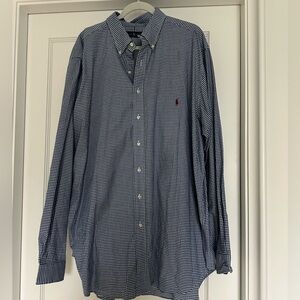 Ralph Lauren gingham men’s button down shirt